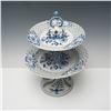 Image 2 : Carl Teichert Meissen Blue Onion Two-Tier Porcelain Serving Stand