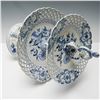 Image 3 : Carl Teichert Meissen Blue Onion Two-Tier Porcelain Serving Stand