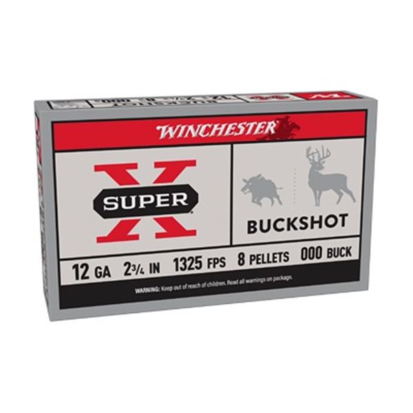 WIN SUPERX 12GA 2.75 00BK 9PEL - 120 Rounds