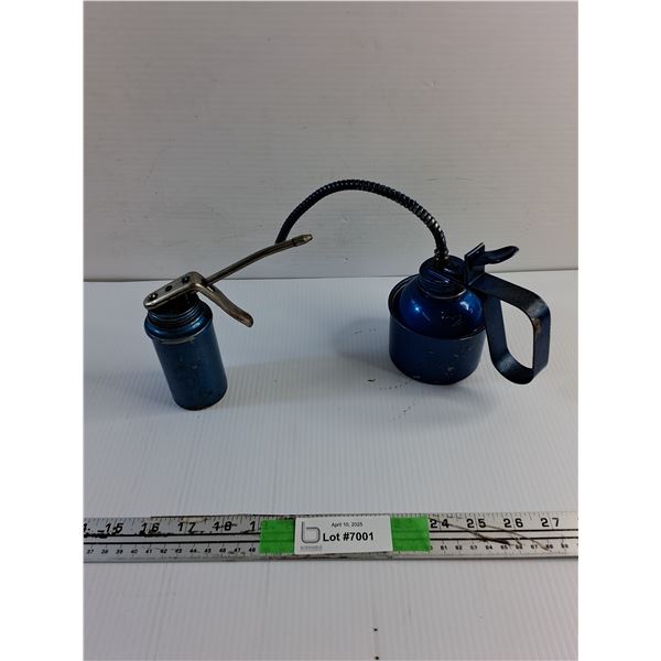 Lot of 2 Vintage Hand Held Oilers