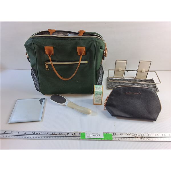 Used Thermal Lined Bag with Other Home Items