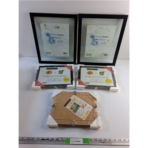 Lot of 5 New Picture/Document Frames