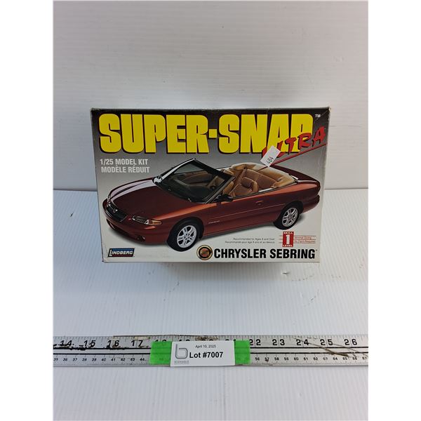 1:25 Chrysler Sebring Model Kit
