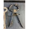 Image 2 : Early Cast Iron Tongs, Nose Leading Plier for Bulls