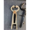 Image 3 : Early Cast Iron Tongs, Nose Leading Plier for Bulls