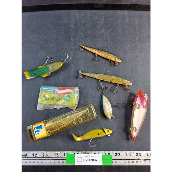 Vintage Large and Small Fishing Lures