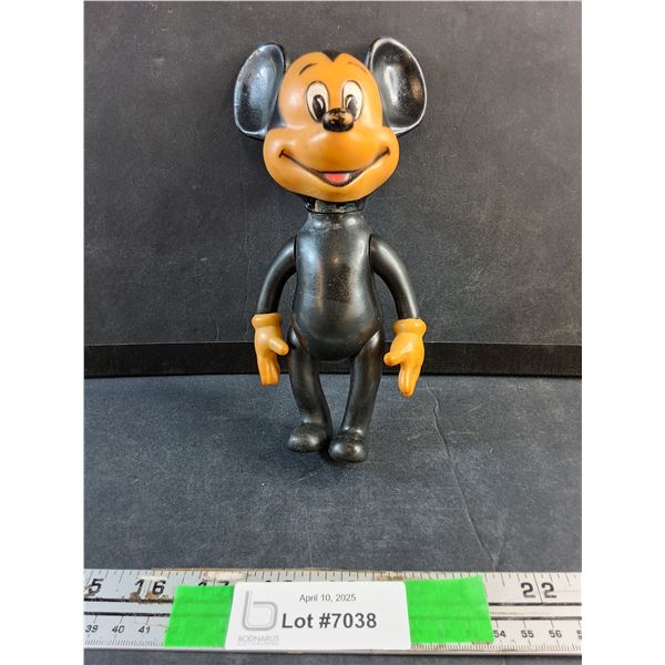 Early Mickey Mouse Rubber Squeak Toy  -  Made in Japan