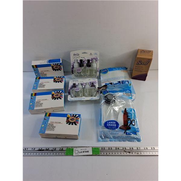 Lot of New Items - Scent, Soap, Storage Bags and Printer Cartridges