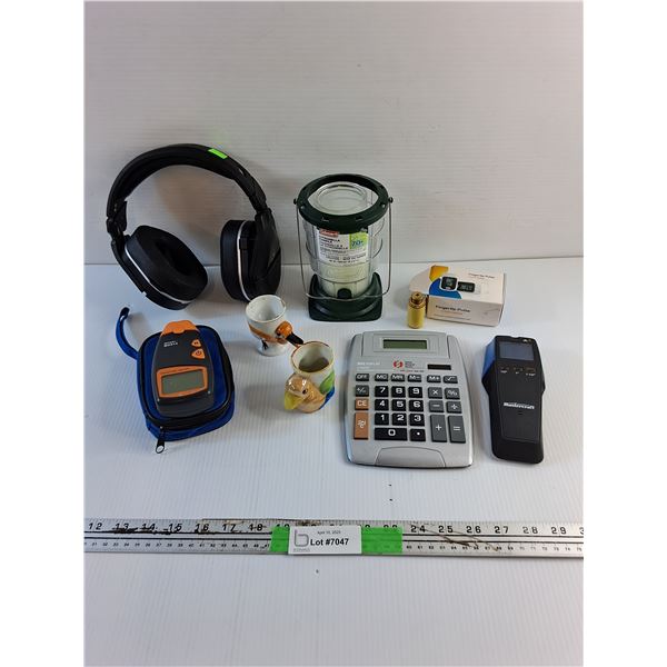 Wireless Headphones, Moisture Meter, Egg Cups, Calculator, Pulse Oximeter,Citronella Candle and Misc