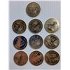 Image 2 : Lot of 10 pcs 1973 RCMP Buffalo Days Coins