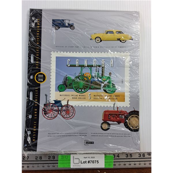 Sealed Canada Historic Land Vehicles Stamps