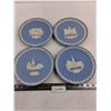 Image 1 : (4) Wedgwood Jasper Pale Blue Plates (House Guards, Marble Arch, Albert Memorial, All Souls London)