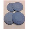 Image 2 : (4) Wedgwood Jasper Pale Blue Plates (House Guards, Marble Arch, Albert Memorial, All Souls London)