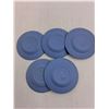 Image 2 : (5) Wedgwood Jasper Pale Blue Sweet Dishes (RCMP 1873-1973, Sagittarias, Aquarias)