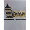Image 1 : Vintage Decor - Lighthouse Office Drawer Unit 15" Tall & Wallmount Coat Rack 14" x 7"