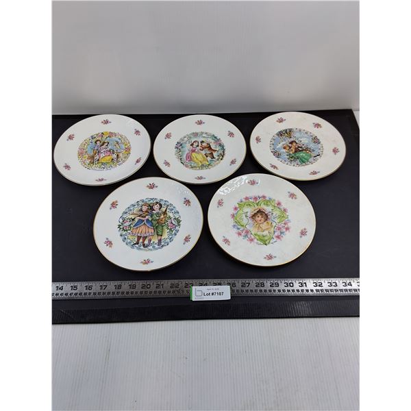 (5) Royal Doulton "My Valentine" Annual Plates