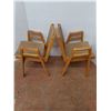 Image 2 : * Pair of Vintage Wood Frame Chairs 22" Wide x 31" High - Cannot Ship!