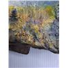 Image 4 : Nature Scene Painted Rock 19" x 11" - Artist: Jacquie Ryan 2004 - Cannot Ship!