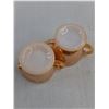 Image 2 : Vintage Fire-King "Peach Lustre" Cream & Sugar Set
