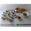 Image 1 : Ironstone Dish Set- (12) Bread Plates, (11) Bowls, (14) Cups, Kettle, Creamer, Sugar Bowl