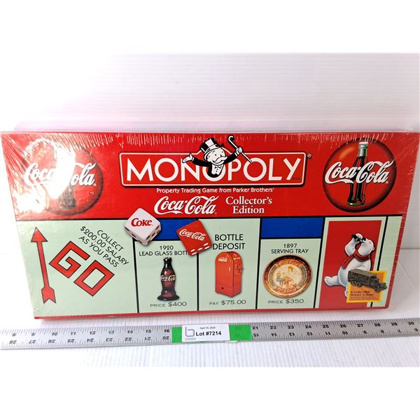 Monopoly Coca-Cola Game-Sealed