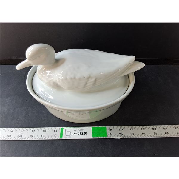 Ceramic Duck Storage Container