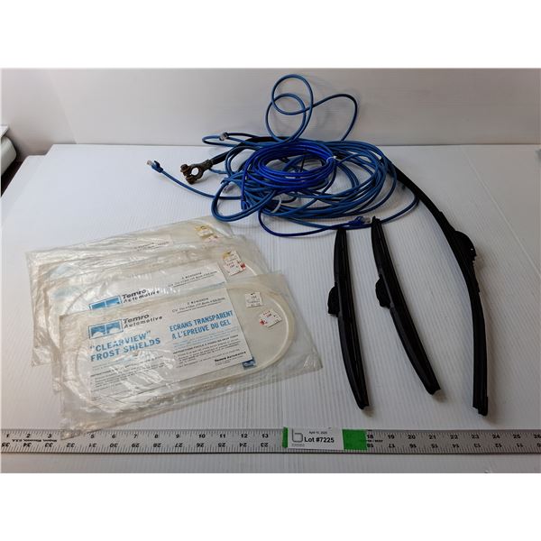Ethernet Cable, (4) Windshield Frost Guards, (3) Wiperblades 23.25" & 350 mm