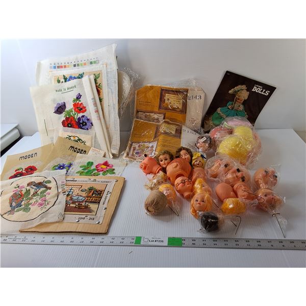Cross Stitch Art, Doll Parts