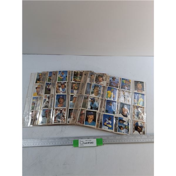 (19) Pages of 1981 Topps MLB Baseball Stickers