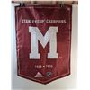 Image 2 : (2) NHL Stanley Cup Champions, Flag Banners, Montreal & Anaheim, Both 23" x 34"