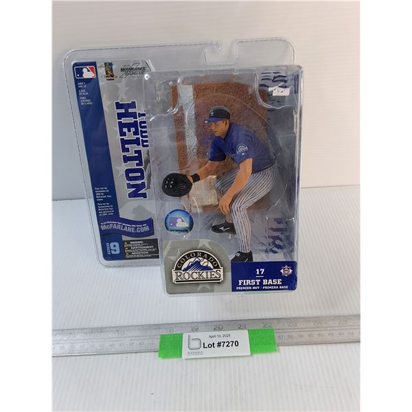 MLB Todd Helton Collectible Action Figure, Unopened, NIB