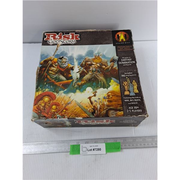 Risk God Storm Board Game, As Is