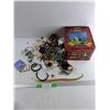 Image 1 : Lot Of Various Costume Jewelery w/ Tin