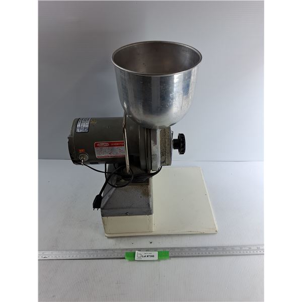 Vintage Dayton Gear Motor Grinder w/ Funnel, Consignor Says Works, Cannot Ship