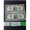 Image 1 : (2) American Two Dollar Bills-2013, Uncirculated in Sequence