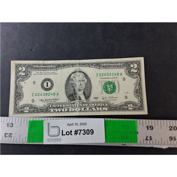 American Two Dollar Bill-2003