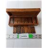 Image 1 : Wood Domino Set with Case