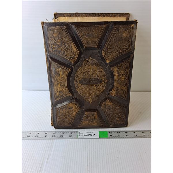Antique Holy Bible-1874 As Is