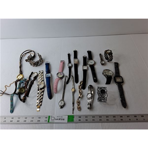 (21) Watches- Geneva, Ecosse, Seiko, Misc. Cannot Guarantee Authenticity