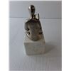 Image 2 : Man Reading Metal & Stone Bookend 7.5" Tall