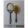 Image 1 : Vintage Marked Sterling Brush & Mirror