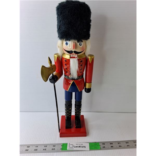 Wooden Nutcracker Statue 15.5" Tall