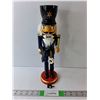 Image 1 : Wooden Police Nutcracker Statue 14" Tall