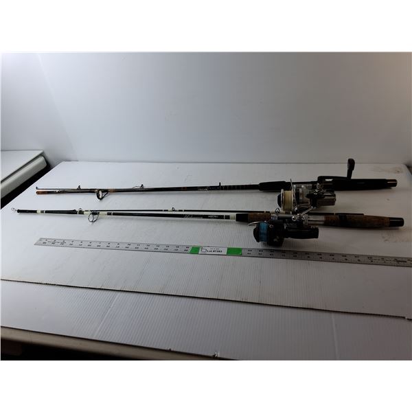 (2) Fishing Rods- Mitchell & Shakespeare & Rods Daiwa & Mitchell