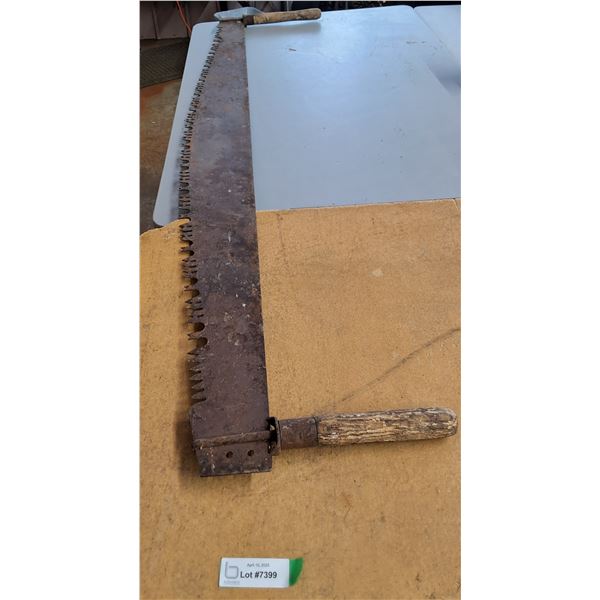 *Vintage 2 Person Hand Saw 66" Long