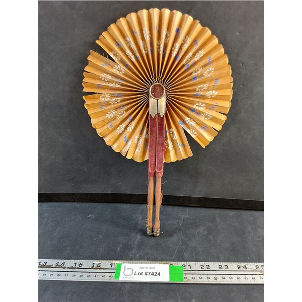 Early Asian Foldable Paper Fan