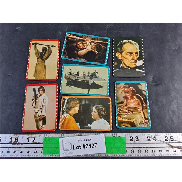 Lot of 7 Vintage Star Wars Fridge Magnets