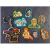 Image 2 : (8) Vintage Cut Out Star Wars Fridge Magnet and Star Wars Podracing Key Chain