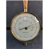 Image 4 : Vintage Teak and Brass Thermometer and Barometer - Working