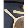Image 5 : Antique Celluloid French Ivory Mirrors and Embossed Container